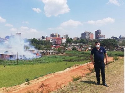Otro incendio consume viviendas en la Chacarita