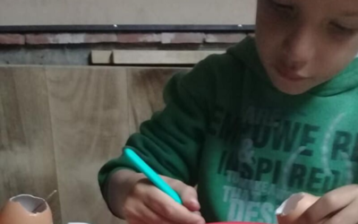 Pidió a su mamá que no tirara las cáscaras de huevo y lo que hizo fue increíble