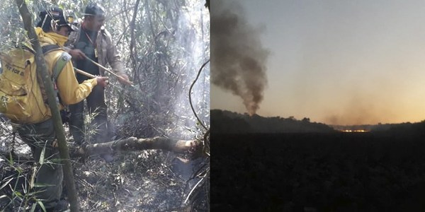 CAÓTICA SITUACIÓN POR INCENDIO EN LA RESERVA SAN RAFAEL