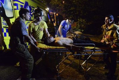 Rendido tras titánica labor en Parque Guasú, un cadete fue asistido - Nacionales - ABC Color