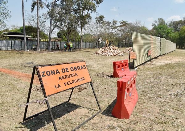 Empieza obra para nueva delimitación del Botánico - Economía - ABC Color