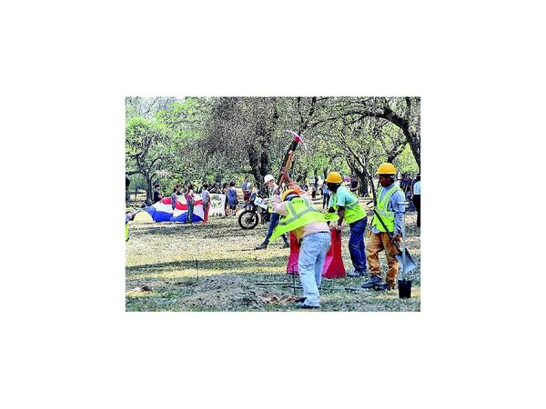 Incidentes en inicio de obras en Botánico