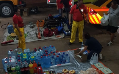 La solidaridad ciudadana llegó a los héroes que combaten incendios