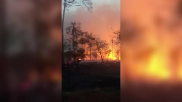 HOY / Incendio San Bernardino: SEN prepara aviones y personal para sofocar las llamas