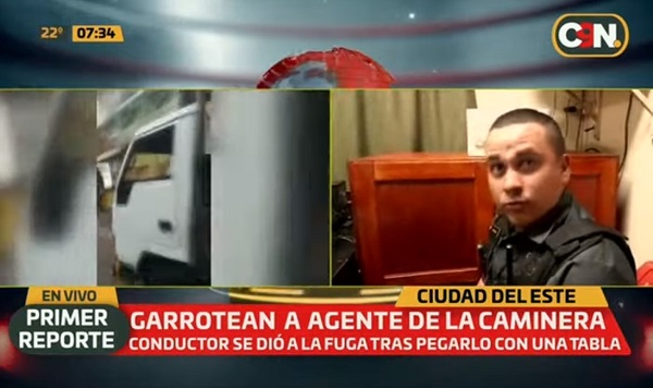 Agente de tránsito es agredido por conducto en CDE