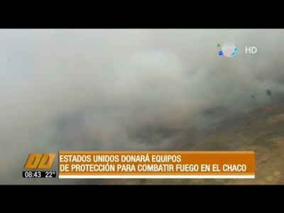 EE.UU. donará equipos de protección para combatir el fuego en el Chaco
