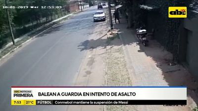 Balean a guardia en intento de asalto - ABC Noticias - ABC Color