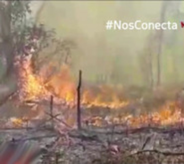 Evacuan a 70 familias de asentamiento rodeado por incendios - Paraguay.com