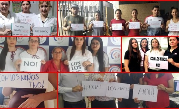 Masiva participación en campaña #ConLosNiñosNo