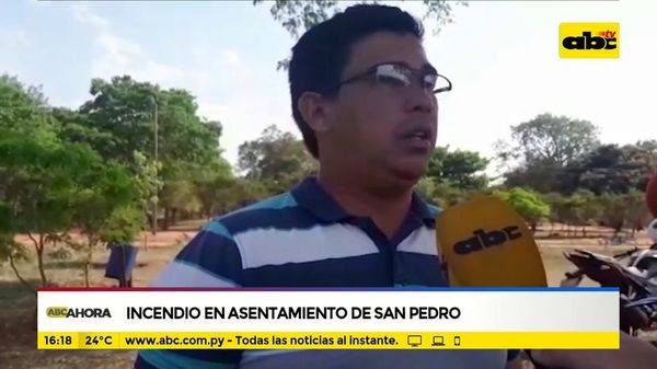 Incendio en asentamiento de San Pedro - ABC Noticias - ABC Color
