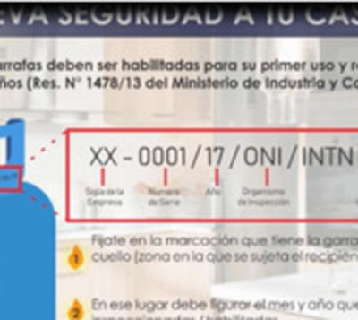 Garrafas son utilizables durante 5 años - Paraguay.com