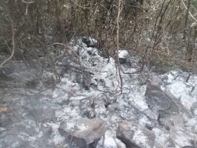 Se extingue incendio de cerro Mbocayaty en La Colmena