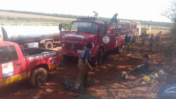 Bomberos de Franco se ven sobrepasados