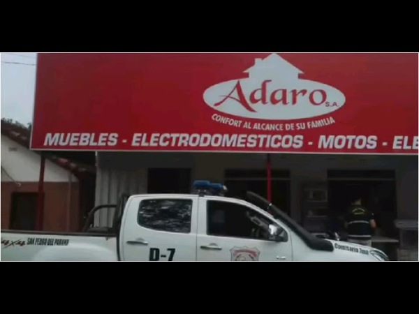 MILLONARIO HURTO EN CASA COMERCIAL EN SAN PEDRO DEL PARANÁ
