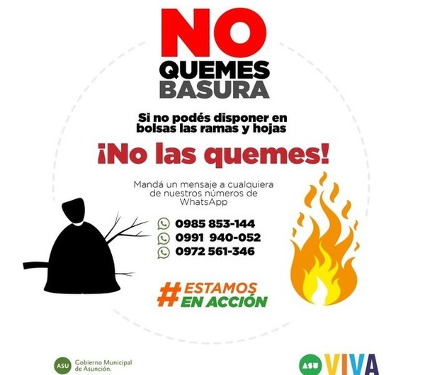 Advierten sobre duras multas por quemas