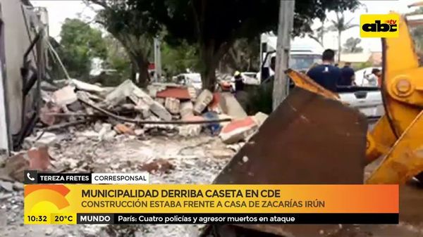 CDE: Derriban caseta policial de los Zacarías - ABC Noticias - ABC Color