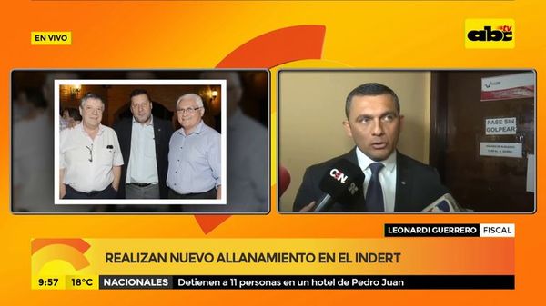 Realizan nuevo allanamiento en el Indert - ABC Noticias - ABC Color