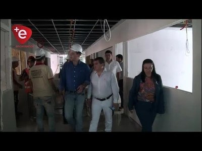 AVANZAN OBRAS EN EDIFICIO MUNICIPAL SINIESTRADO