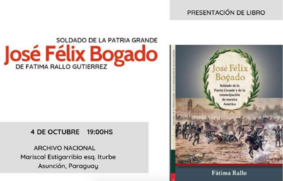 Presentan libro sobre José Félix Bogado en el Archivo Nacional