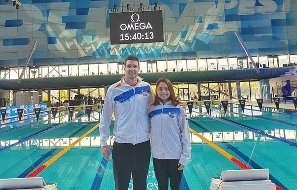 Benjamín Hockín y María José Arrúa nadarán en la Copa del Mundo
