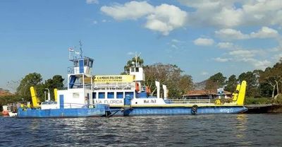 Suspenden servicio de balsa en Pilar por bajo caudal de agua - Nacionales - ABC Color