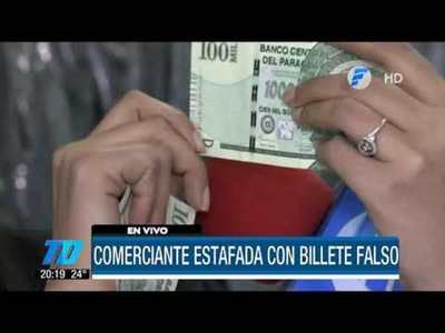 ¡Cuidado! Comerciante fue estafada con dinero falso