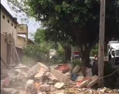 Derriban caseta de seguridad