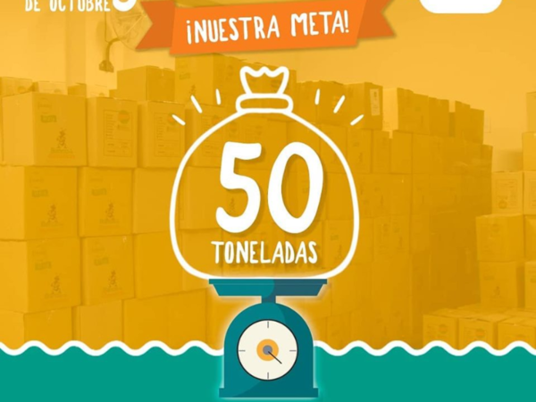 Buscan colectar 50 toneladas de alimentos no perecederos