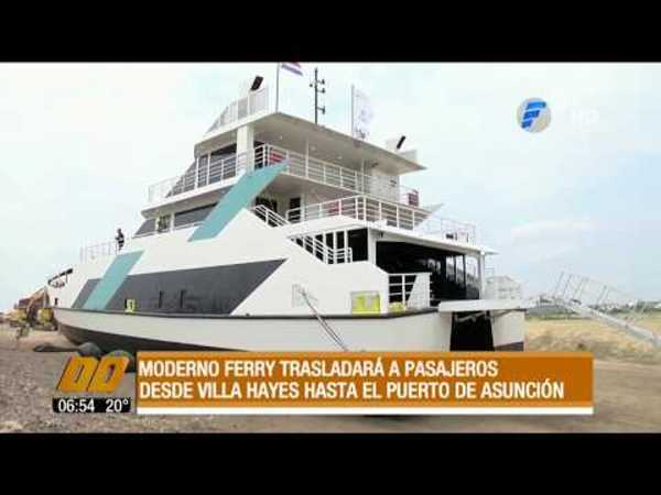 Primer Ferry para transporte de pasajeros y autos