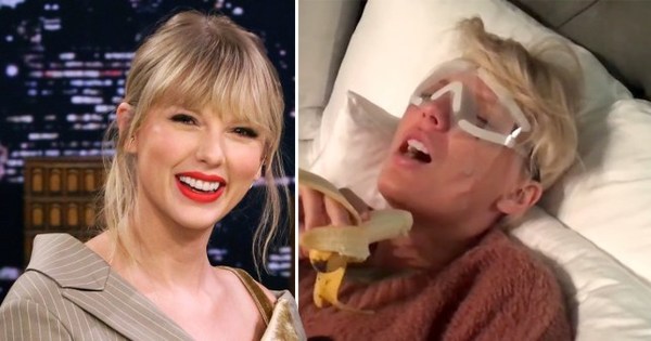 Taylor Swift lloró por una banana luego de su cirugía. ¡Mirá el video!