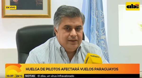 Huelga de aerolínea afectará a vuelos en Paraguay