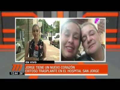Segundo trasplante de corazón exitoso en el hospital San Jorge