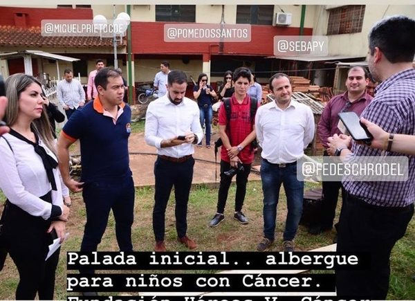 Realizan palada inicial para construcción de albergue para niños con cáncer