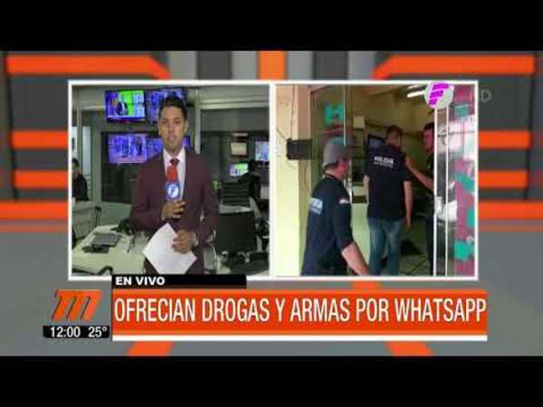 Miembros del (PCC) ofrecían drogas y armas por WhatsApp