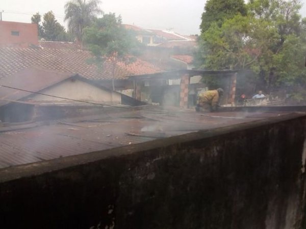 Garrafa explotó y ocasionó incendio en Asunción