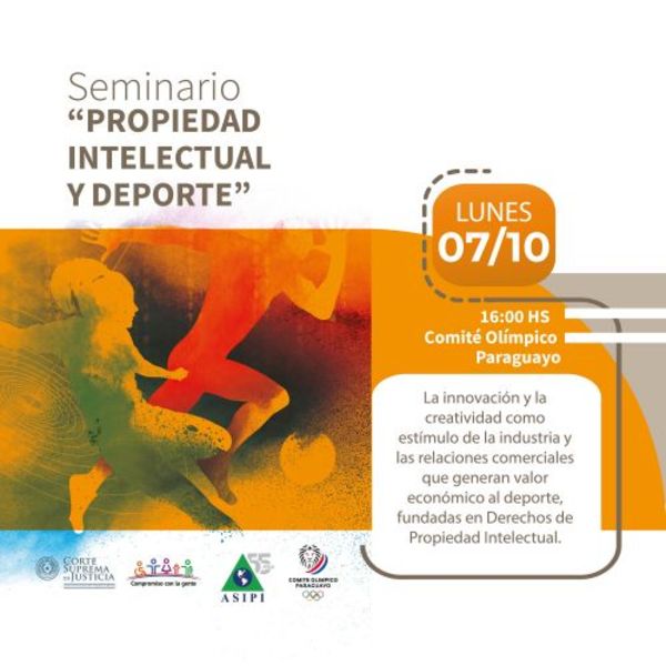Seminario sobre Propiedad Intelectual y el Deporte será el 7 de octubre