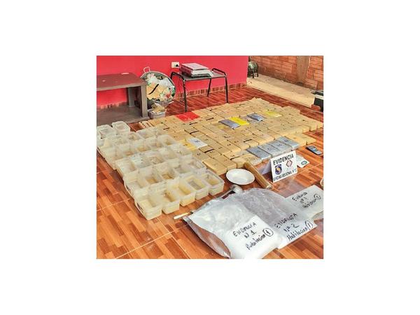 En operativo antinarcótico hallan 134 kilos de cocaína en Itauguá