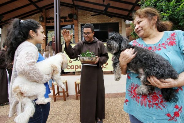Capuchinos bendijeron a las mascotas en su día