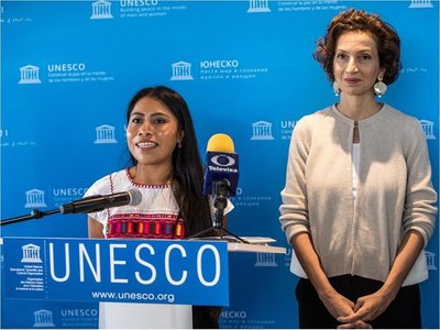 Unesco: Yalitza Aparicio luchará por los indígenas como embajadora