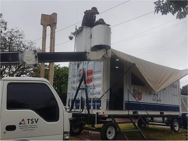 Comisaría móvil "de oro" sufrió daños por tormenta en Luque