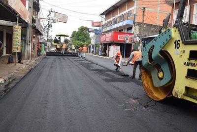 Continúan mejoras sobre avenida del mercado de San Lorenzo