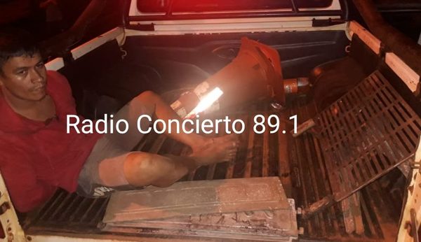 Atrapan infraganti a hombre que intentaba robar parrilla portátil