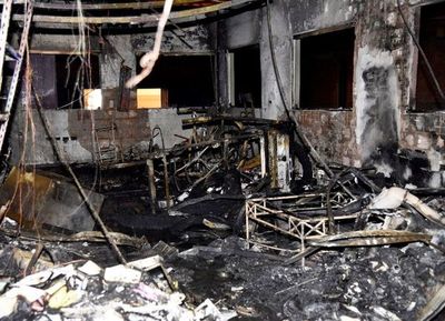 Incendio destruye oficinas de Hierropar en Lambaré - Judiciales y Policiales - ABC Color