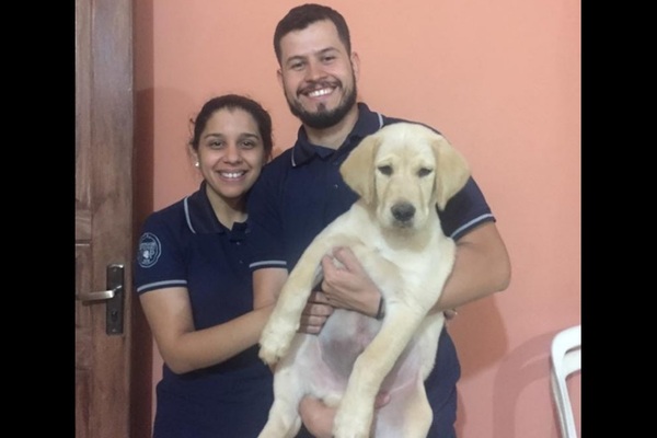 Regresan a sus dueños un perro que había sido robado