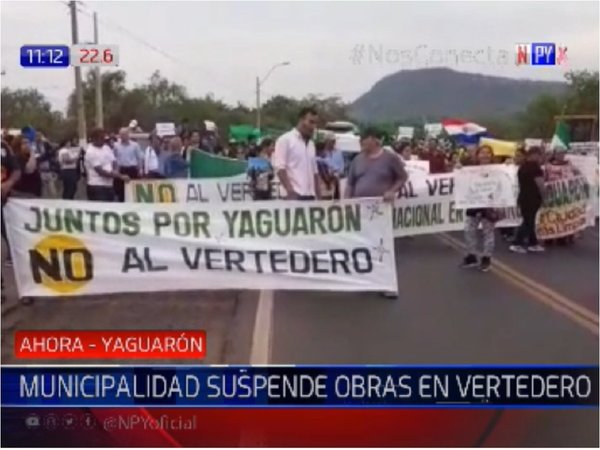 Municipalidad de Yaguarón suspende definitivamente obras de vertedero