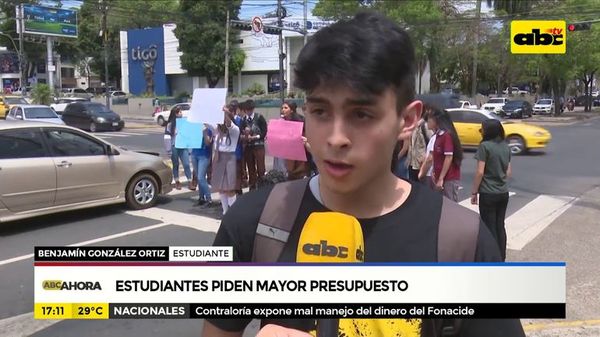 Estudiantes piden mayor presupuesto - ABC Noticias - ABC Color