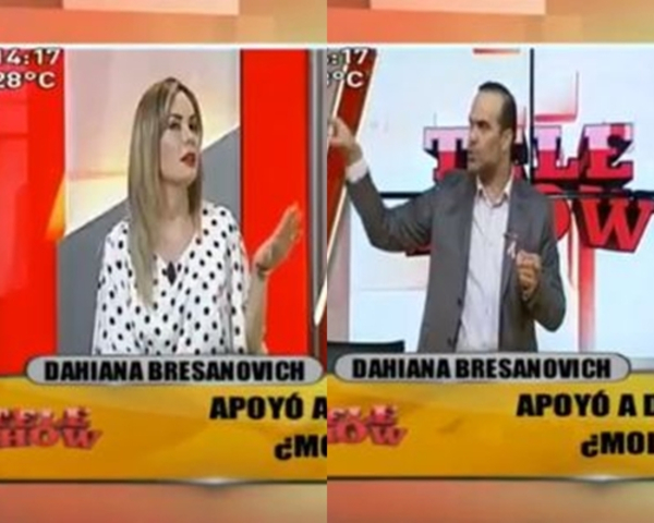 Tenso cruce entre Dahiana Bresanovich y Álvaro Mora