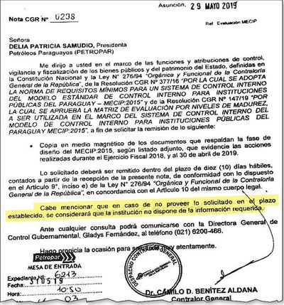 Contraloría reafirma que Petropar se aplazó, igual que 70% de entidades - Economía - ABC Color