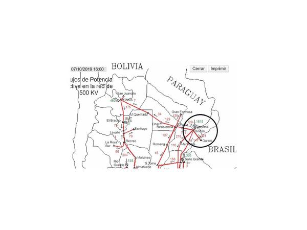 EBY: Envían energía al Brasil, pese al reclamo paraguayo