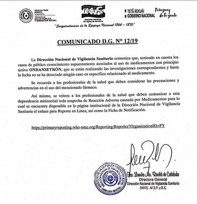 Ministerio de Salud investiga nexo entre fármaco y muertes - Nacionales - ABC Color